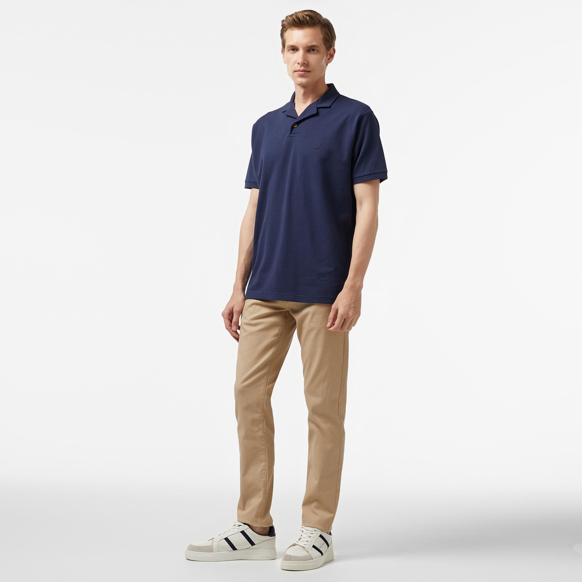 Nautica Erkek Lacivert Classic Fit Kısa Kollu Polo
