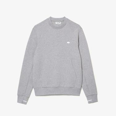  Erkek Classic Fit Bisiklet Yaka Gri Sweatshirt