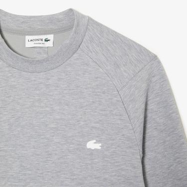  Erkek Classic Fit Bisiklet Yaka Gri Sweatshirt