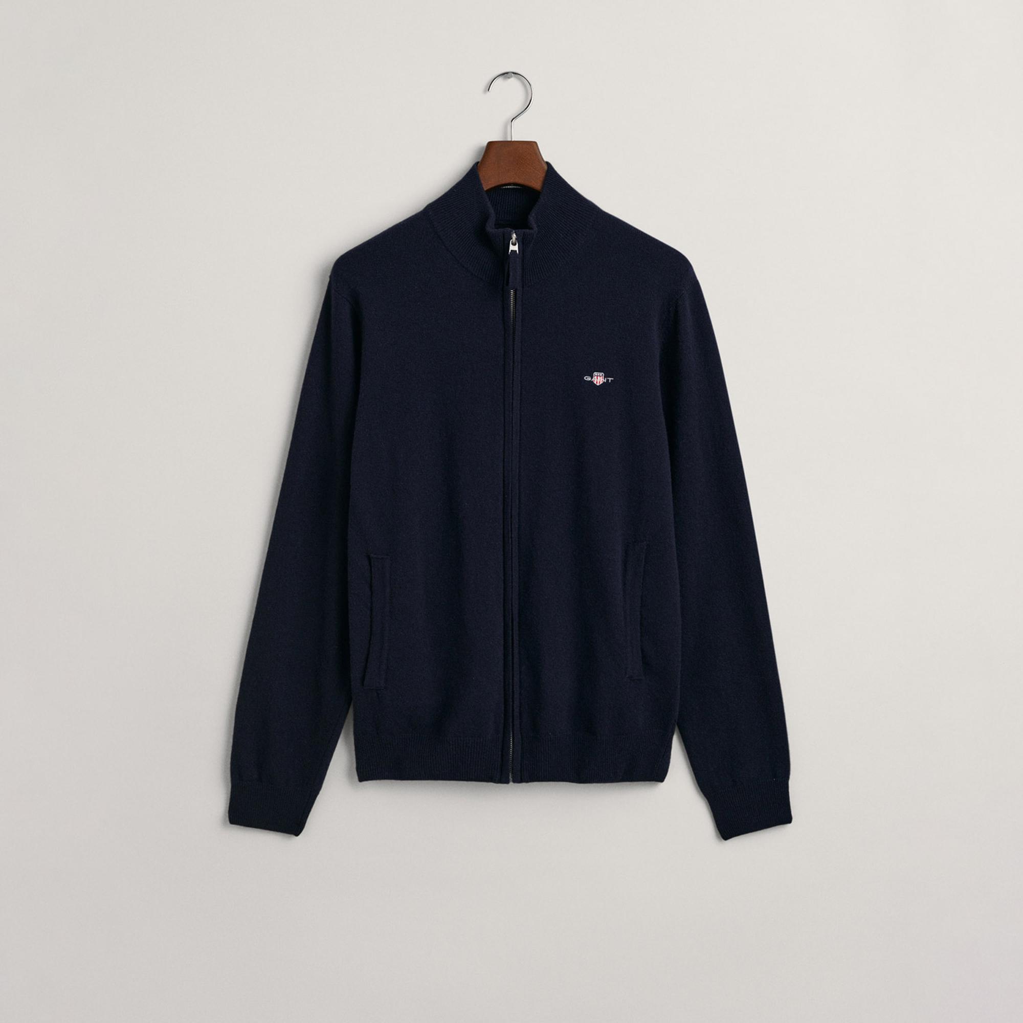 GANT Erkek Lacivert Regular Fit Hırka