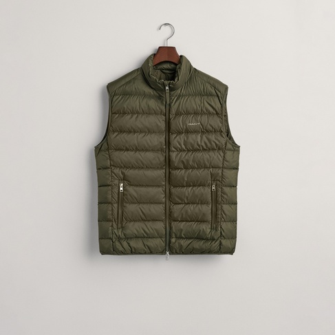  GANT Erkek Yeşil Regular Fit Dik Yaka Kapitone Yelek