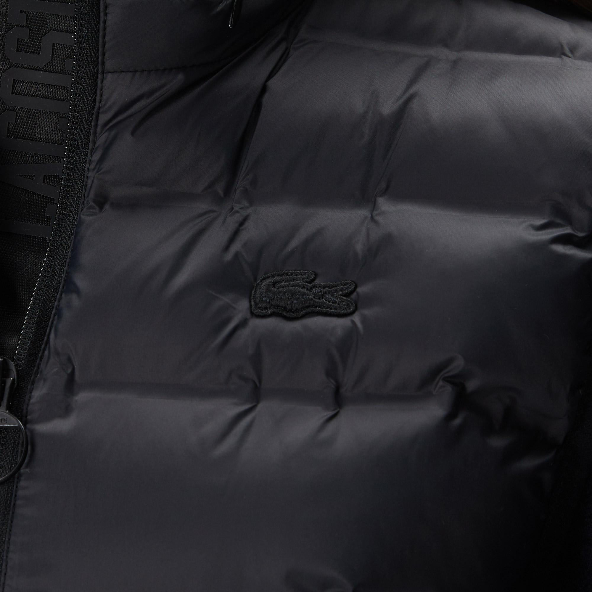 Kadın Dik Yaka Kapitone Siyah Yelek