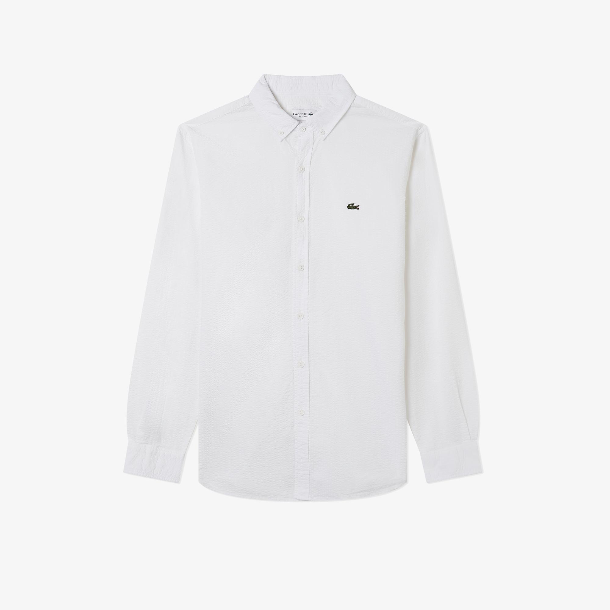 Erkek Regular Fit Organik Pamuk Beyaz Gömlek