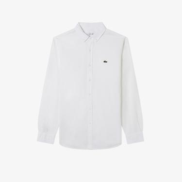  Erkek Regular Fit Organik Pamuk Beyaz Gömlek