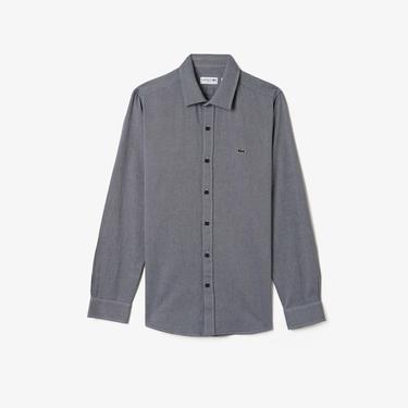  Erkek Slim Fit Gri Gömlek