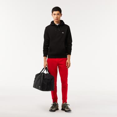  Erkek Classic Fit Kapüşonlu Siyah Sweatshirt