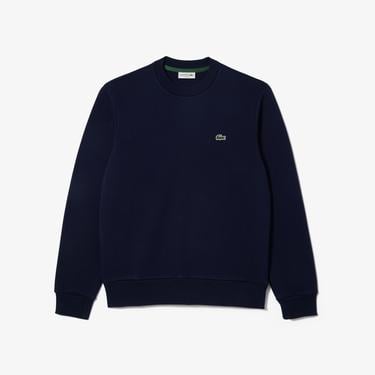  Erkek Classic Fit Bisiklet Yaka Organik Pamuk Lacivert Sweatshirt