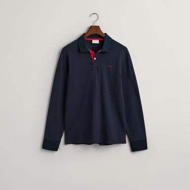  Gant Erkek Lacivert Regular Fit Polo