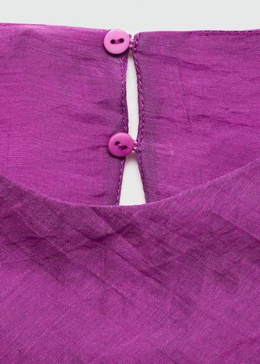  Mango Kadın Lyocell Midi Elbise Mor