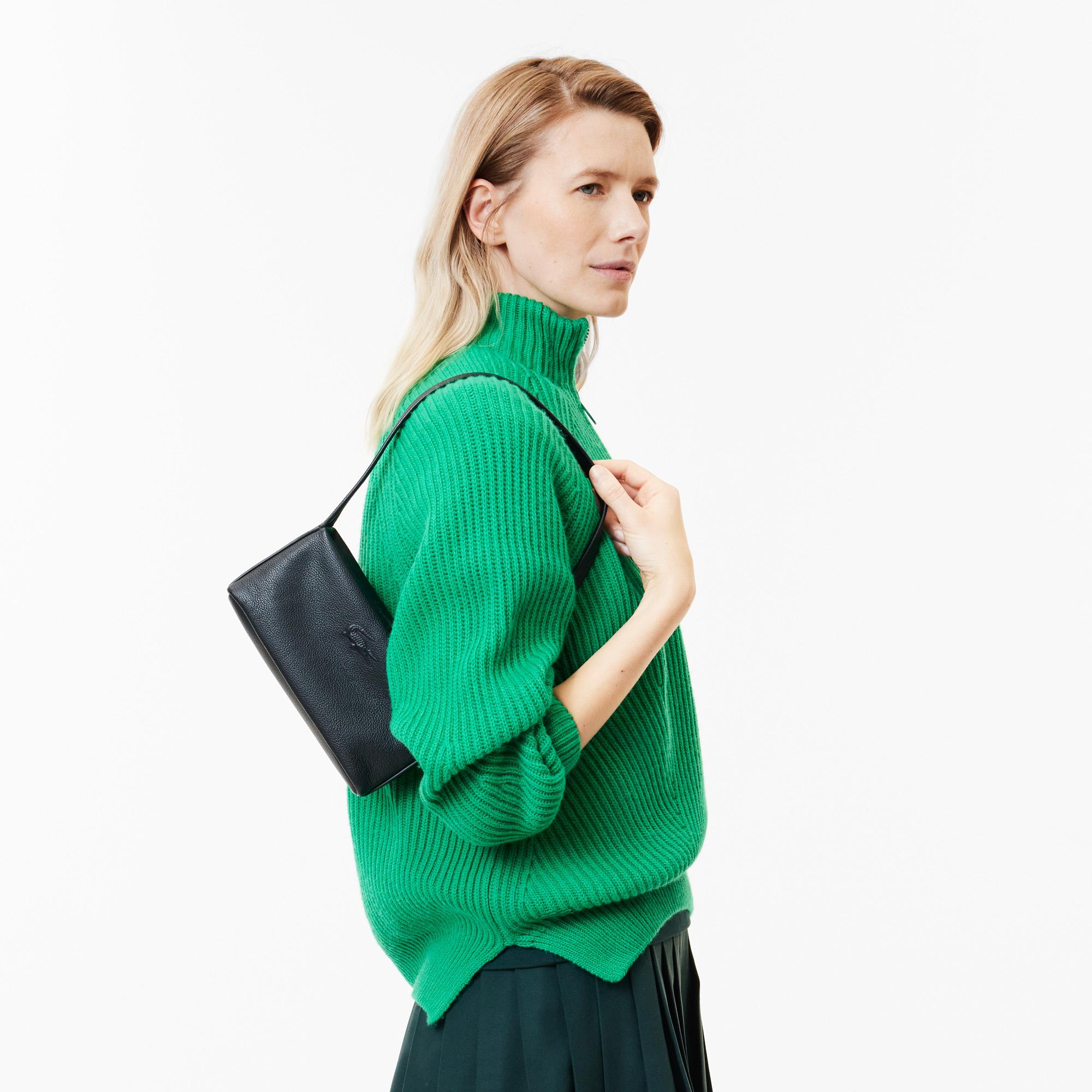 Kadın Deri Siyah Omuz Çantası