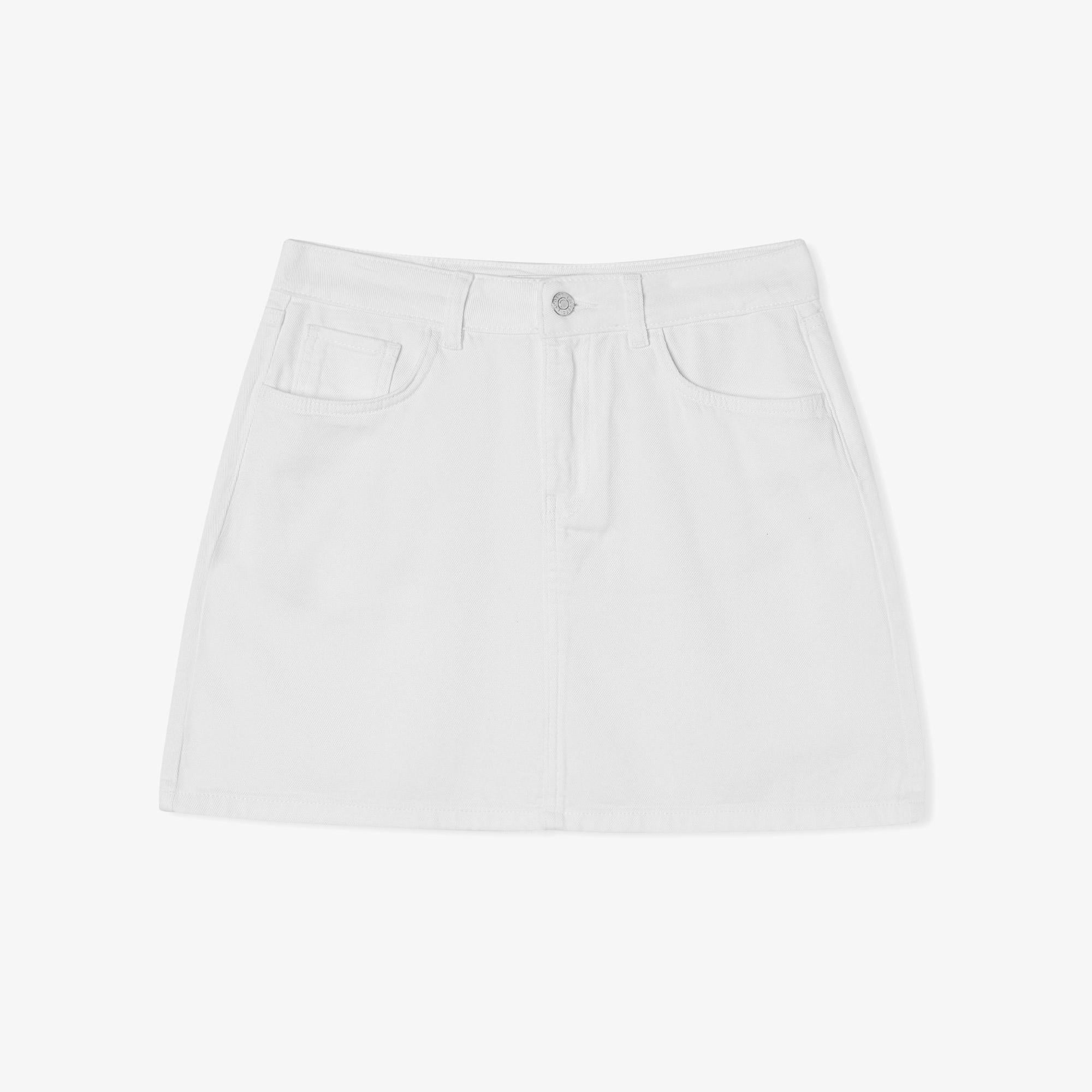 Lacoste Kadın Regular Fit Beyaz Etek