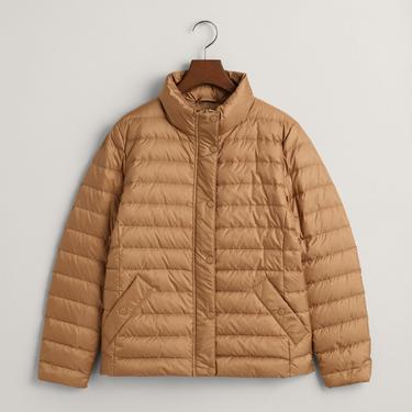  GANT Kadın Kahverengi Dik Yaka Kapitone Mont