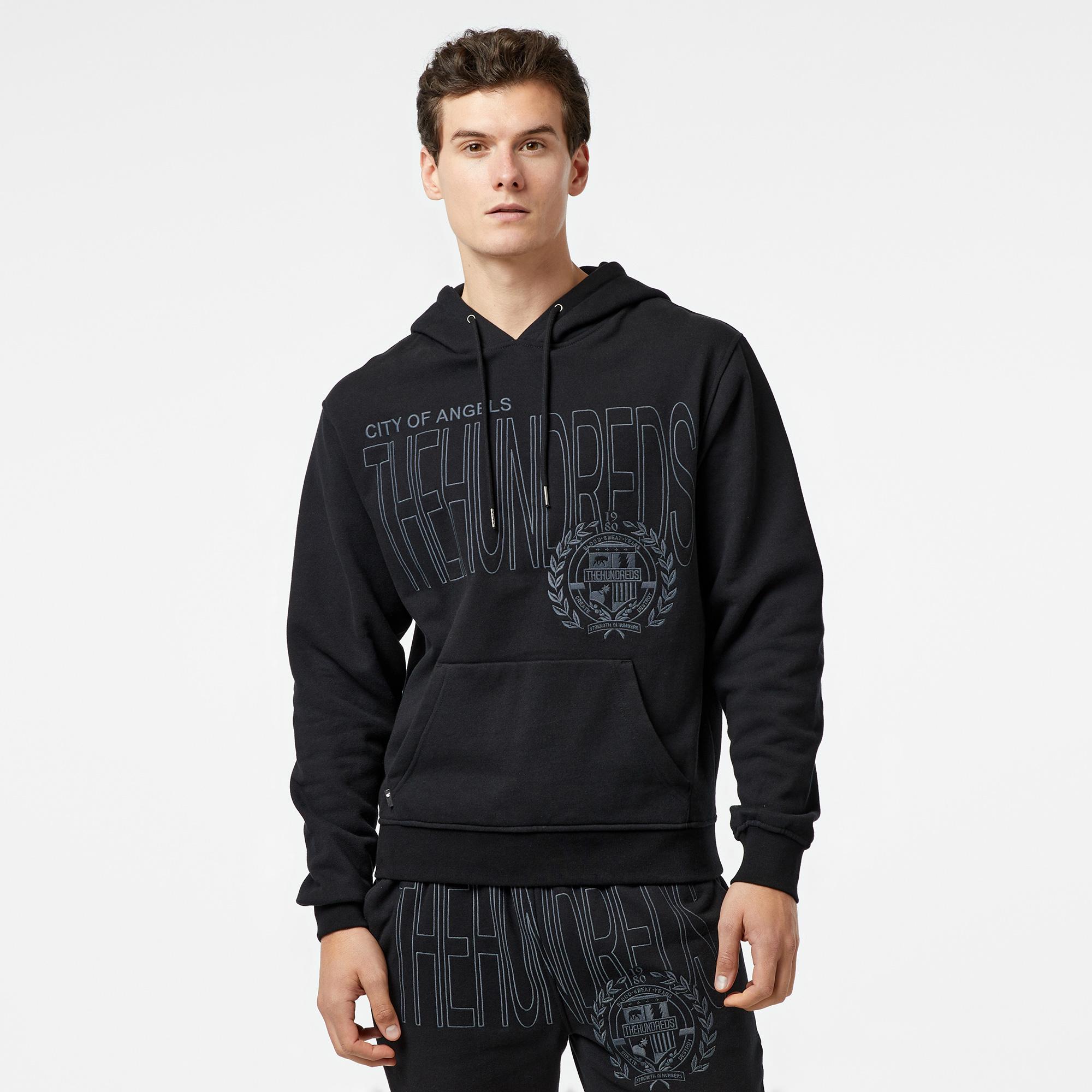 The Hundreds City Hoodie Erkek Siyah Hoodie