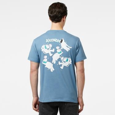  Ripndip Unattached Erkek Mavi T-Shirt