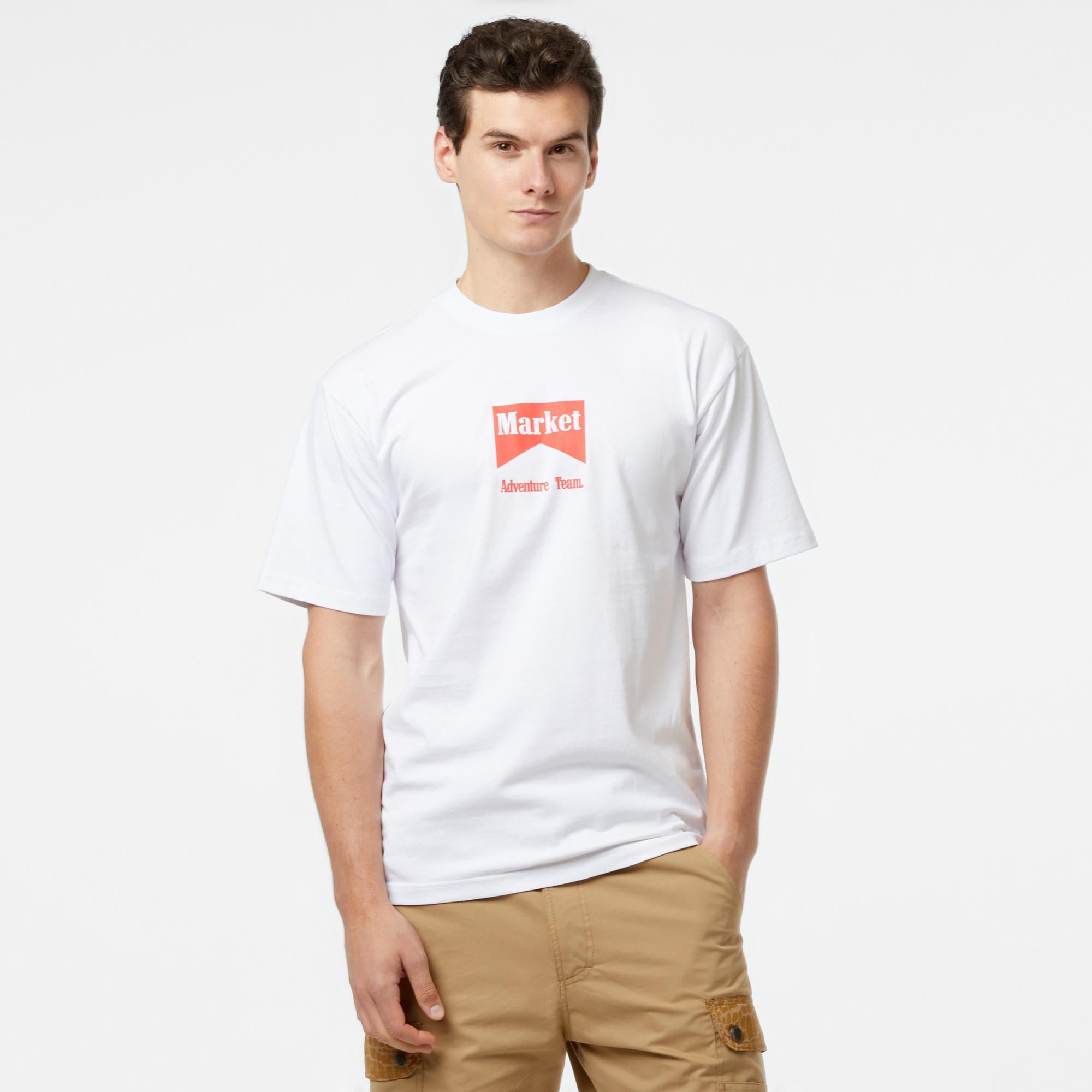 Market Adventure Team Erkek Beyaz T-Shirt