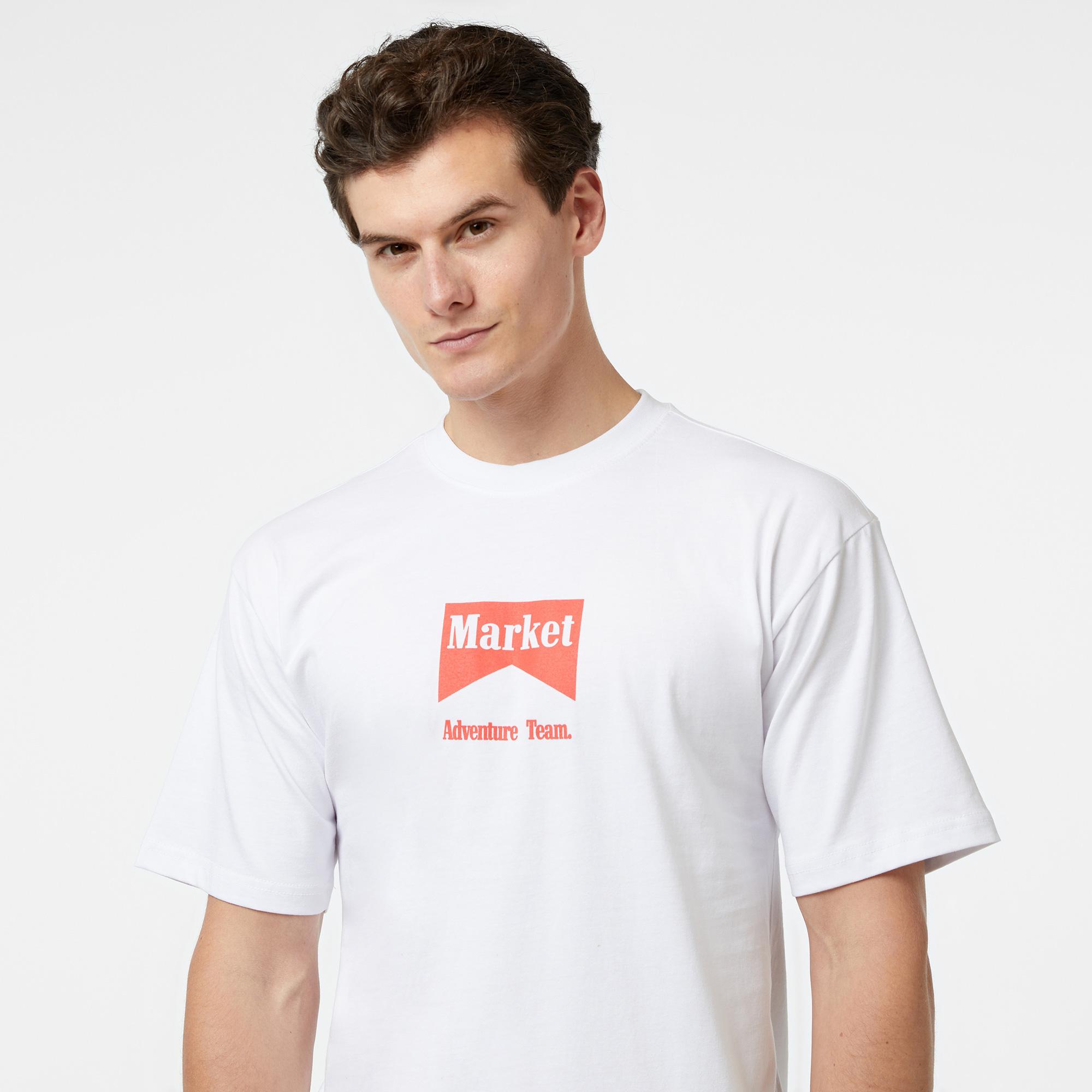Market Adventure Team Erkek Beyaz T-Shirt