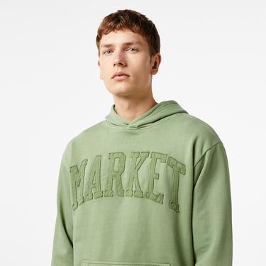  Market Vintage Wash Arc Erkek Haki Hoodie