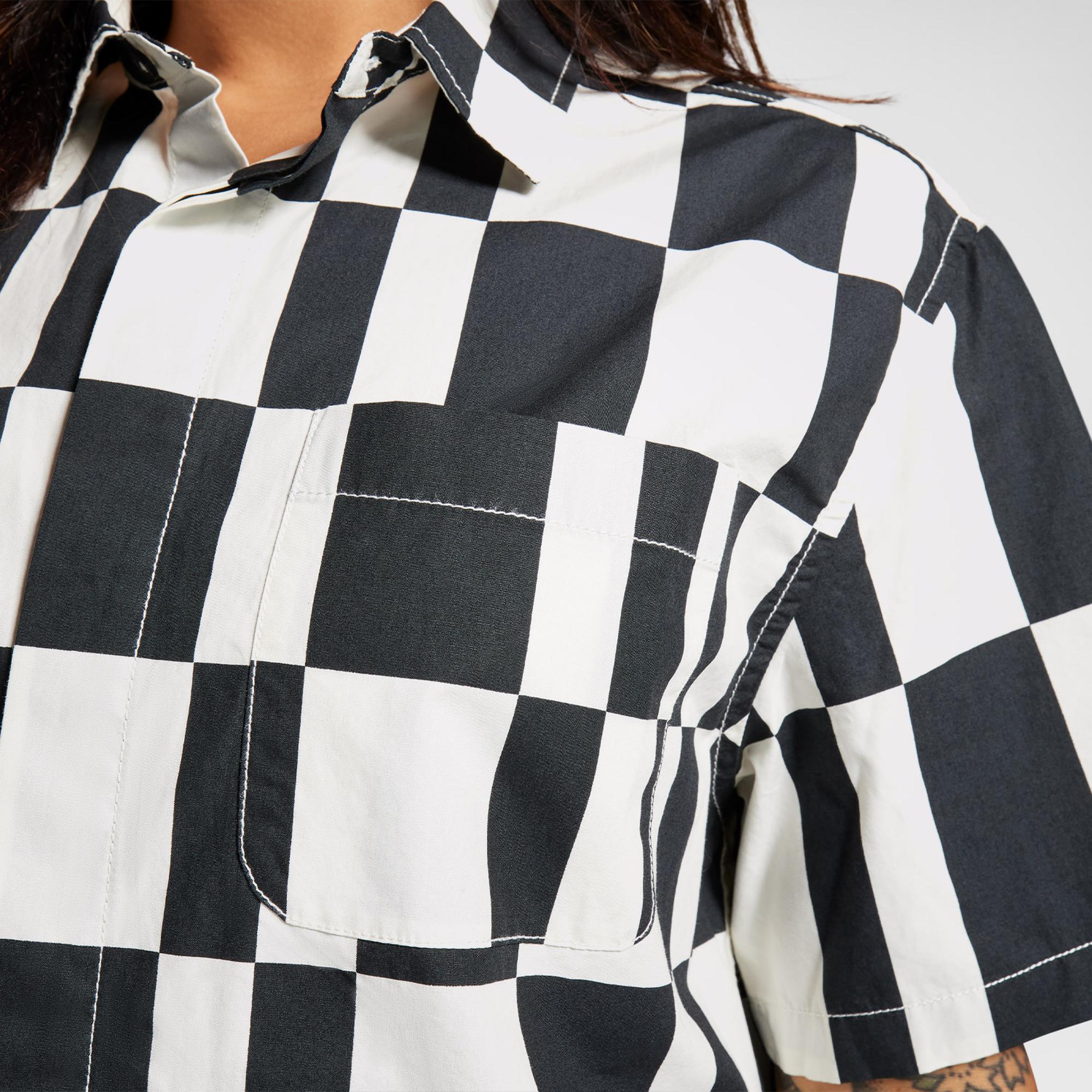 Converse Desenli Kadın Renkli Gömlek