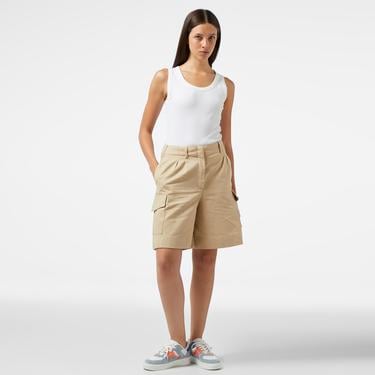  Nautica Kadın Bej Relaxed Fit Şort