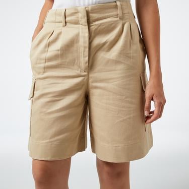  Nautica Kadın Bej Relaxed Fit Şort