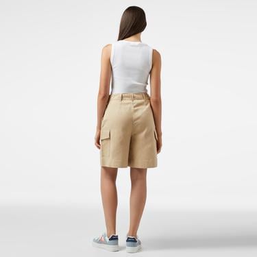  Nautica Kadın Bej Relaxed Fit Şort