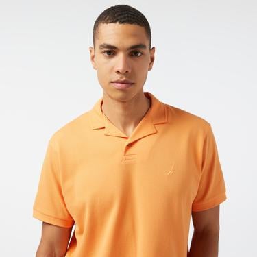  Nautica Erkek Turuncu Classic Fit Kısa Kollu Polo Yaka T-Shirt