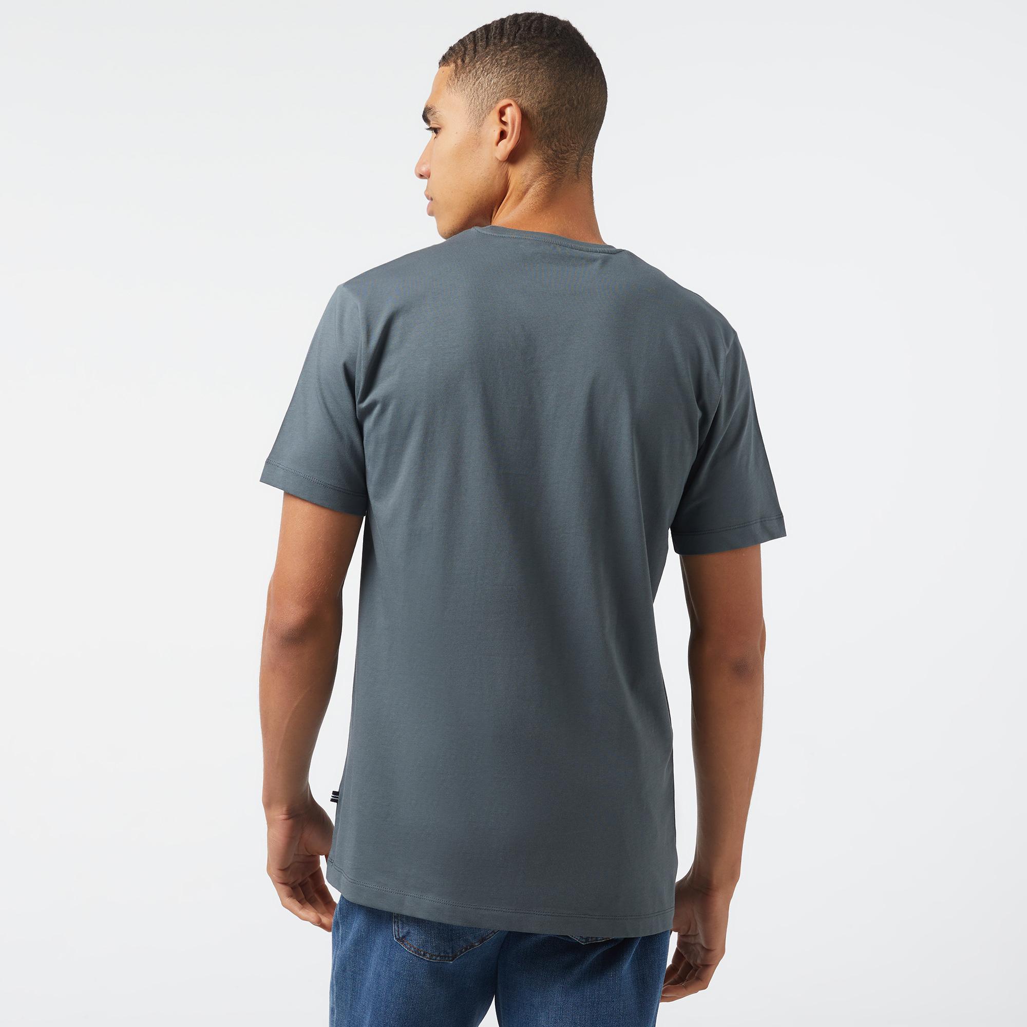 Nautica Erkek Gri Standart Fit T-Shirt