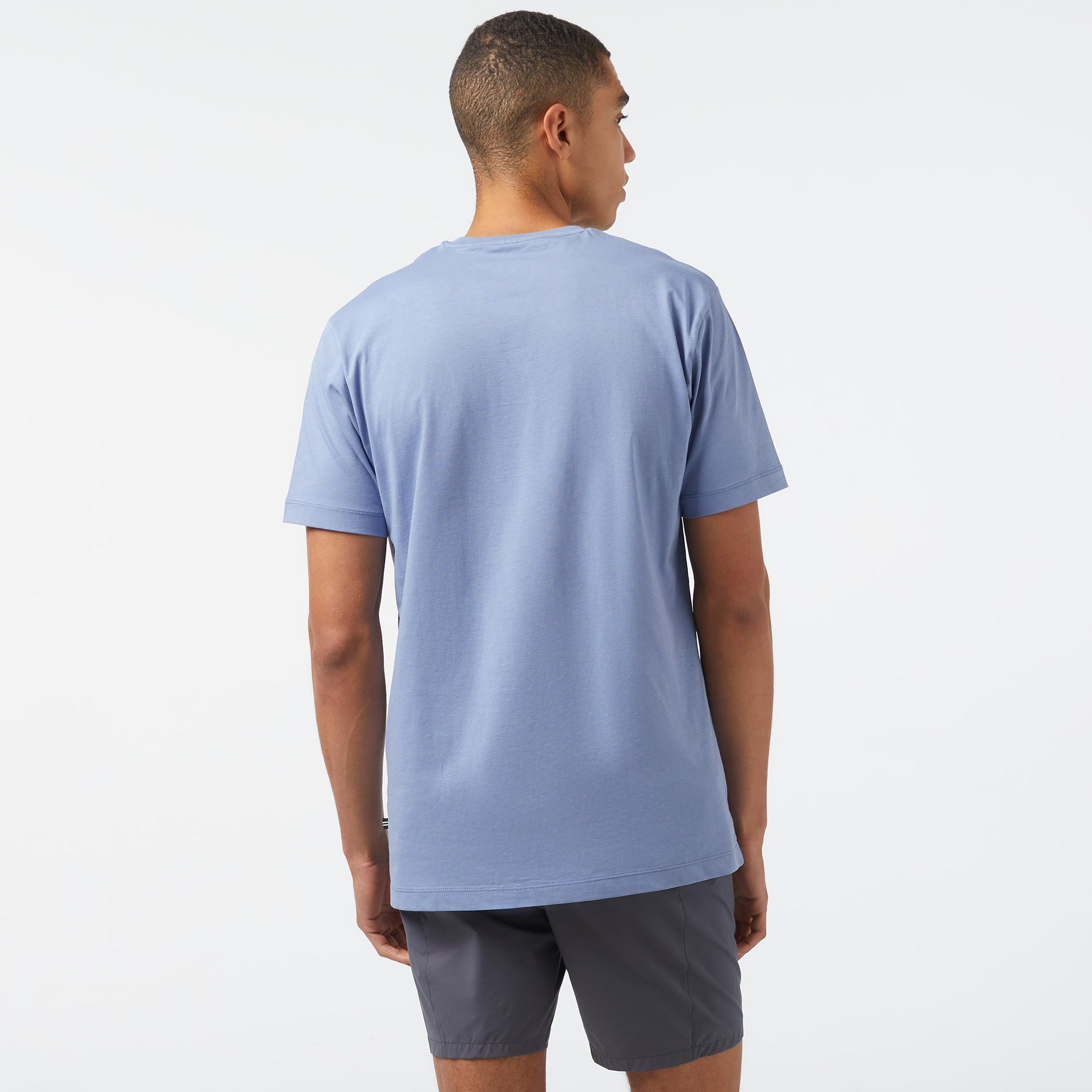 Nautica Erkek Mavi Standart Fit T-Shirt