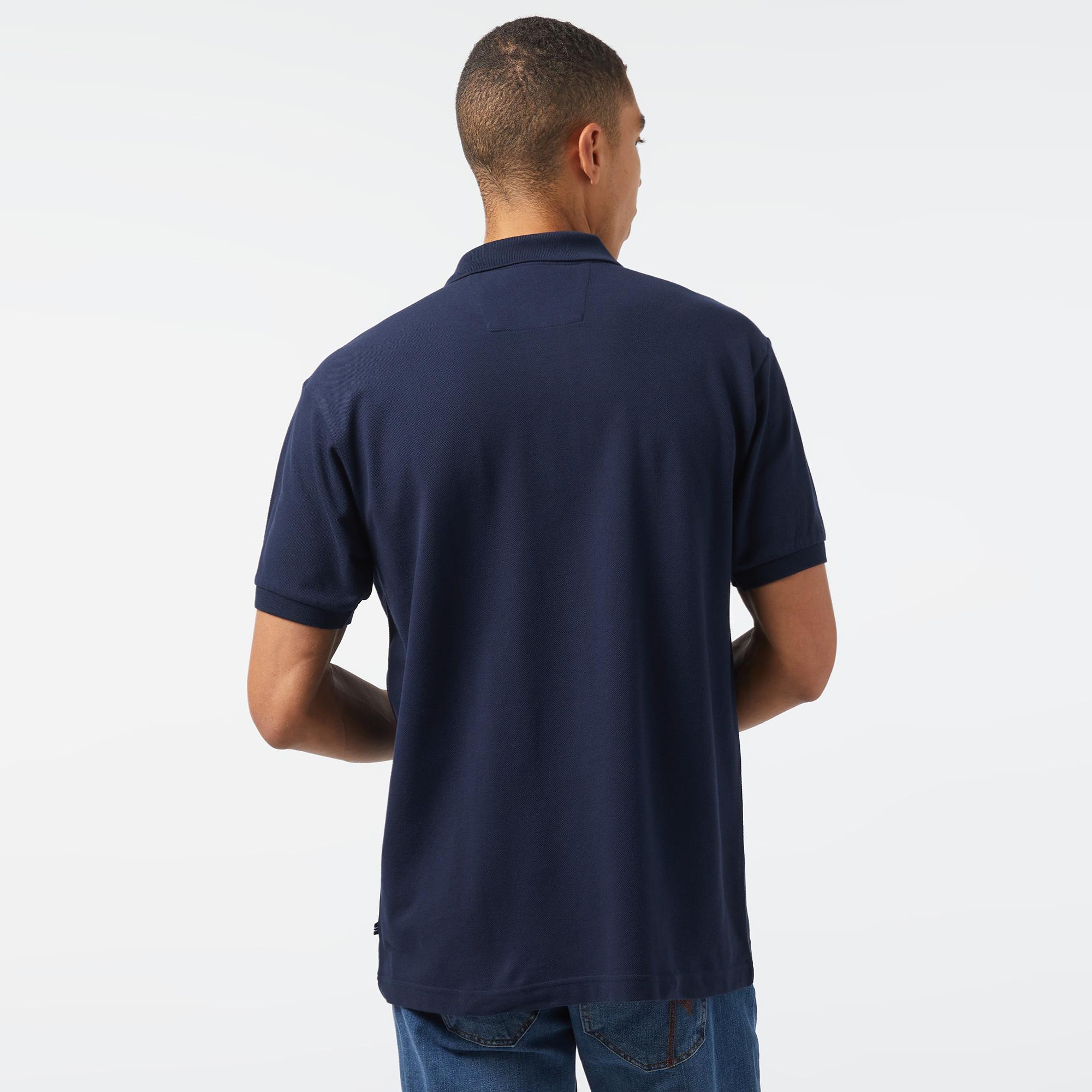 Nautica Erkek Lacivert Classic Fit Kısa Kollu Polo Yaka T-Shirt