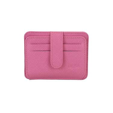  Lenora Pembe Kadın Deri Kartlık