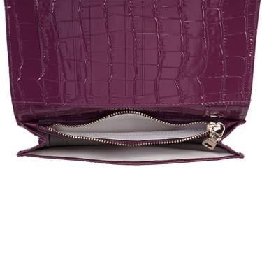  Kristin Mor Kadın Kroko Baskılı Deri Cüzdan