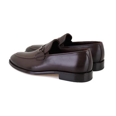  Kane Kahve Erkek Toka Aksesuarlı Deri Klasik Ayakkabı