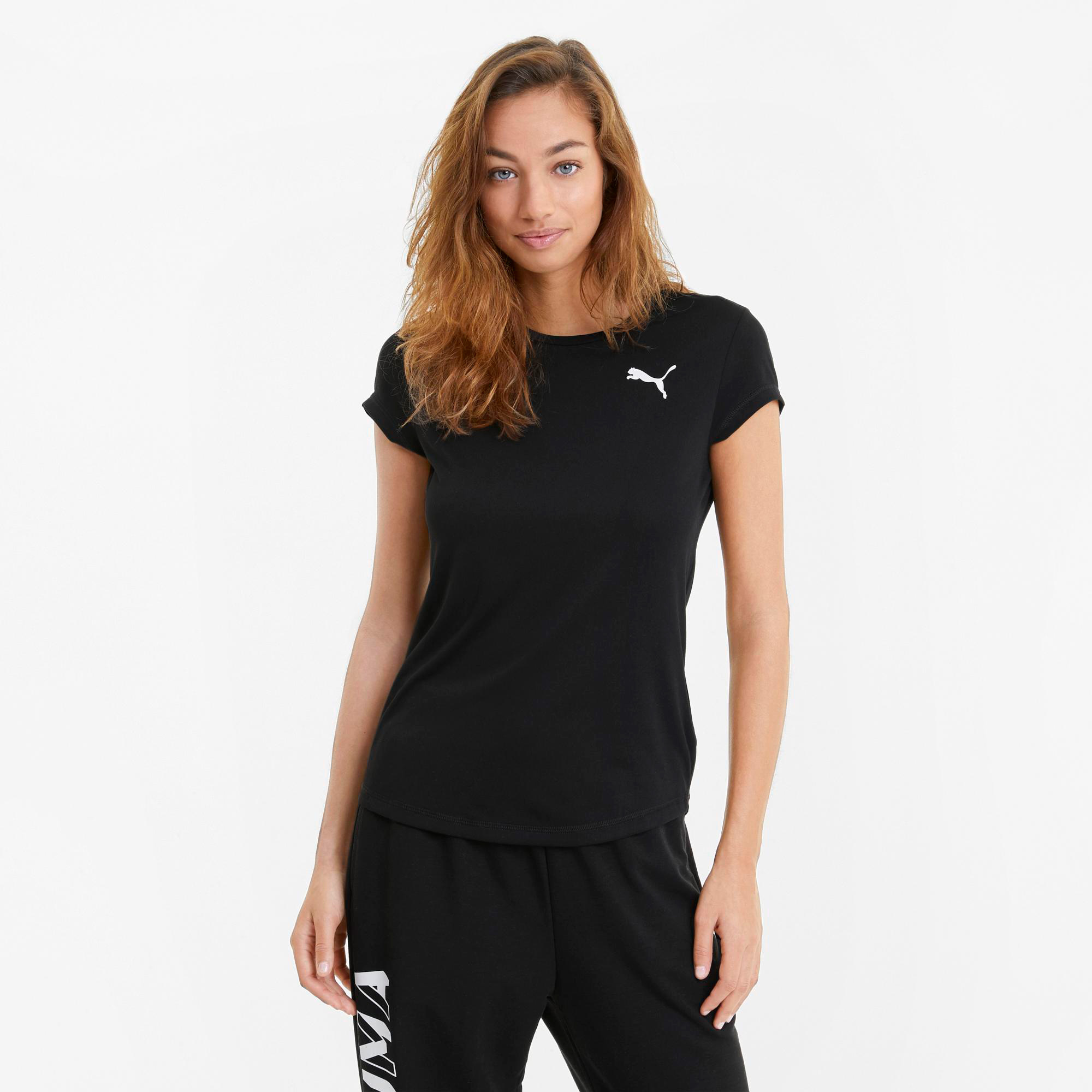  Puma Active Kadın Siyah Günlük T-Shirt