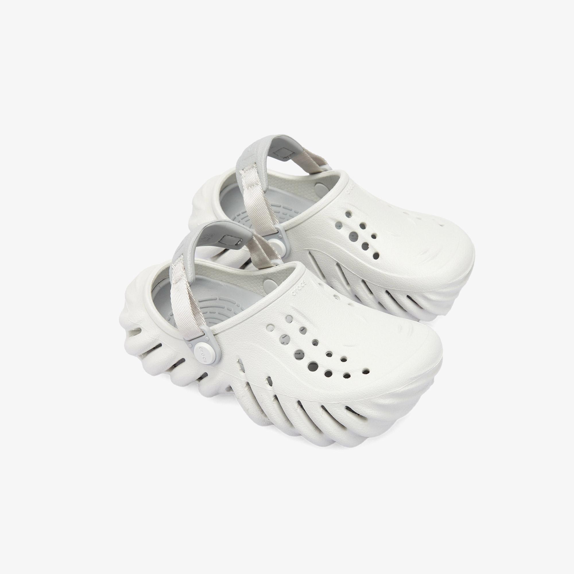 Crocs Echo Clog Çocuk Gri Terlik