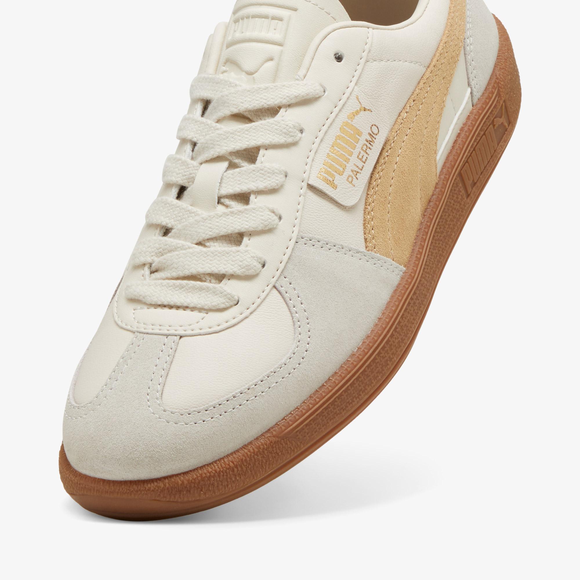 Puma Palermo Leather Unisex Krem Spor Ayakkabı