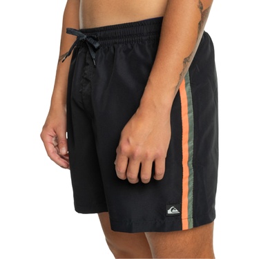  Quiksilver Remade Beach Please 16 Erkek Siyah Volley Short