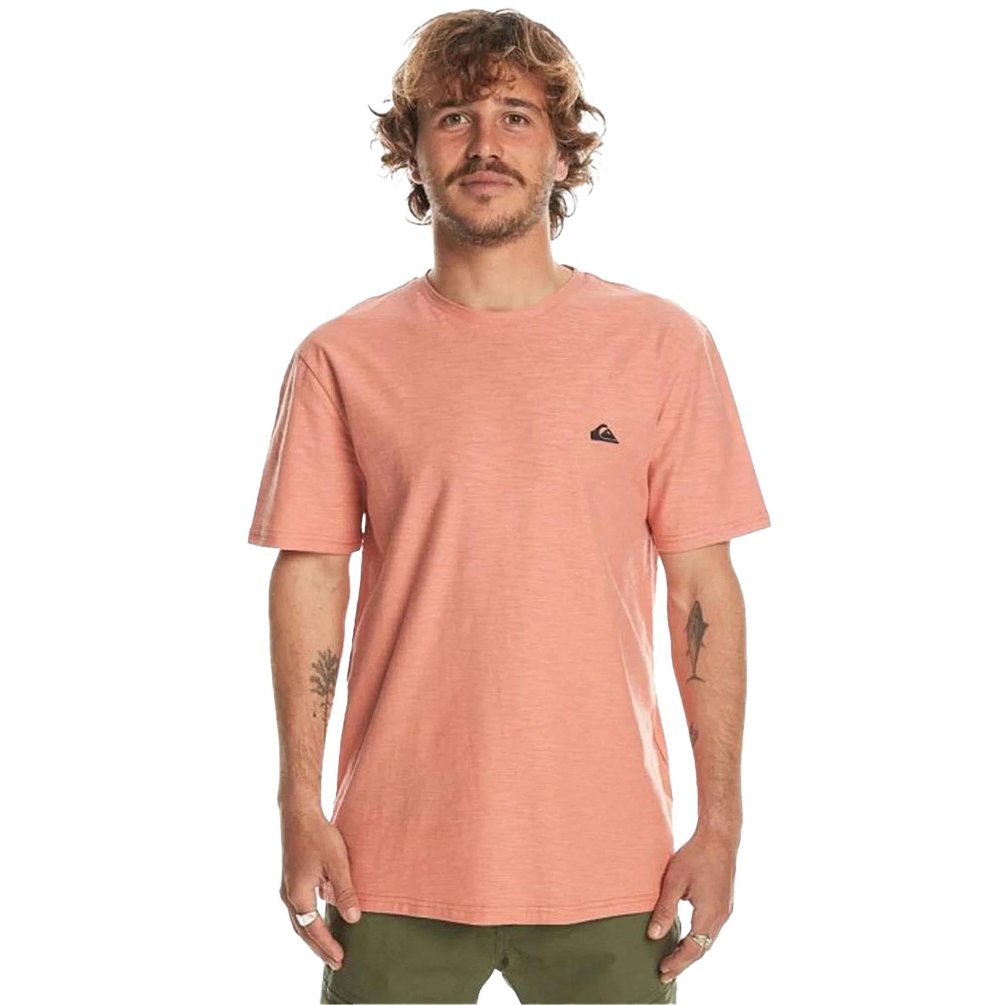 Quiksilver Slub Roundneck Erkek Kırmızı Tişört