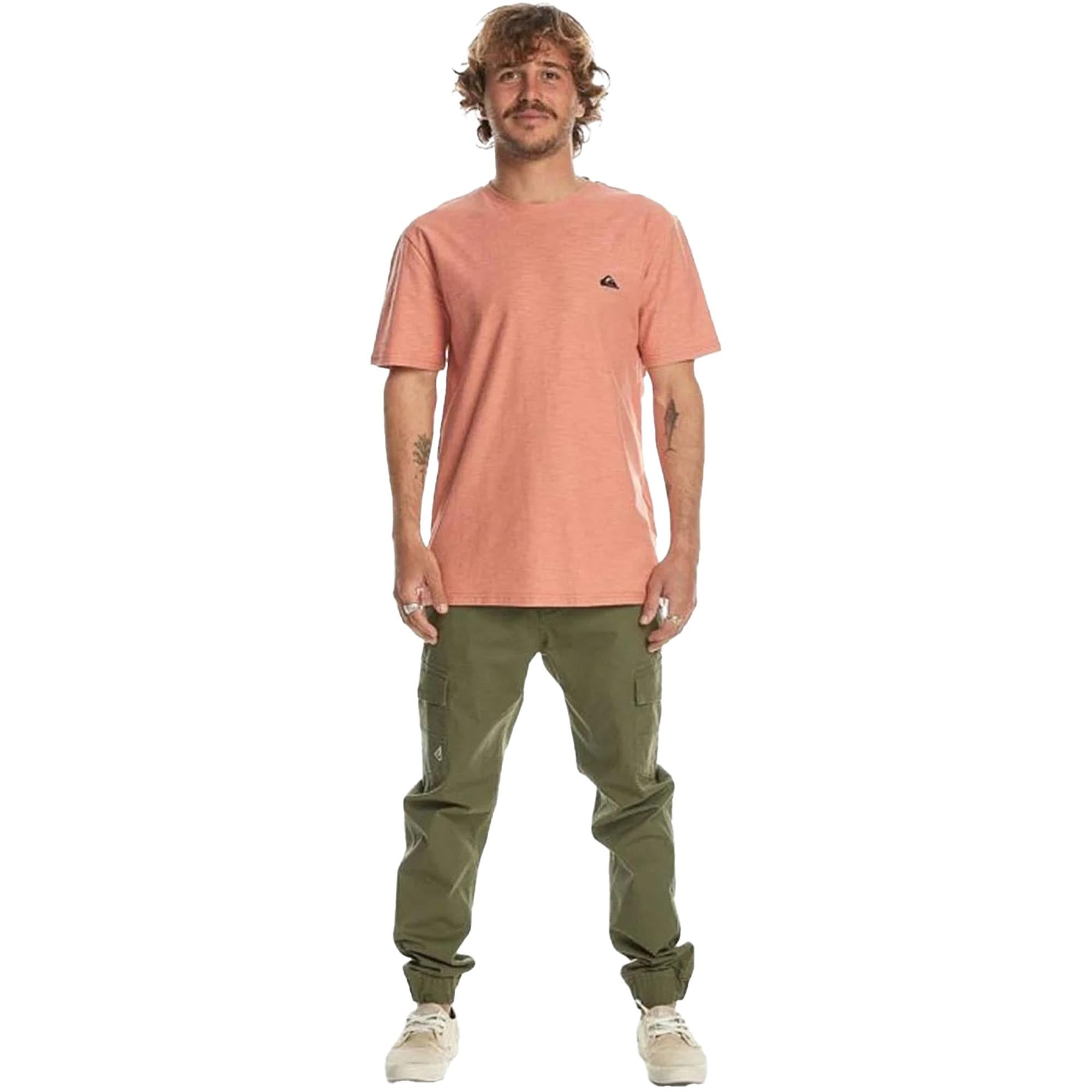 Quiksilver Slub Roundneck Erkek Kırmızı Tişört