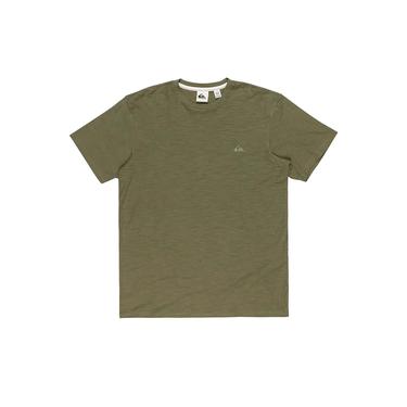  Quiksilver Slub Roundneck Erkek Yeşil Tişört