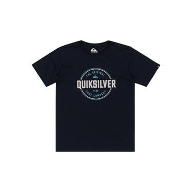  Quiksilver Circle Up Youth Erkek Çocuk Mavi Tişört