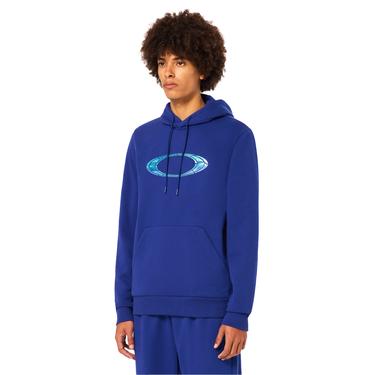  Oakley Mtl Liquid Ellipse Hoodie Erkek Mavi Sweatshirt
