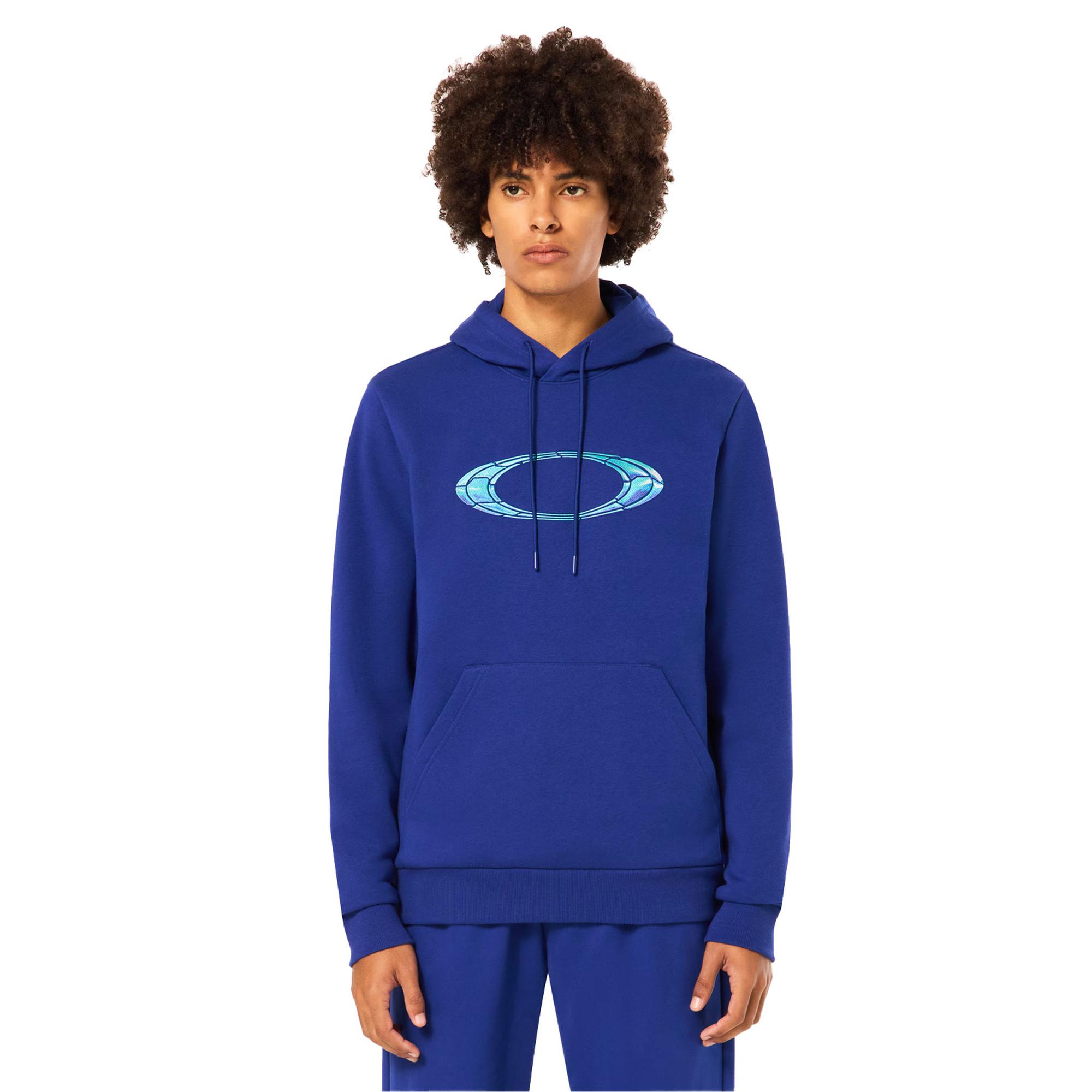 Oakley Mtl Liquid Ellipse Hoodie Erkek Mavi Sweatshirt