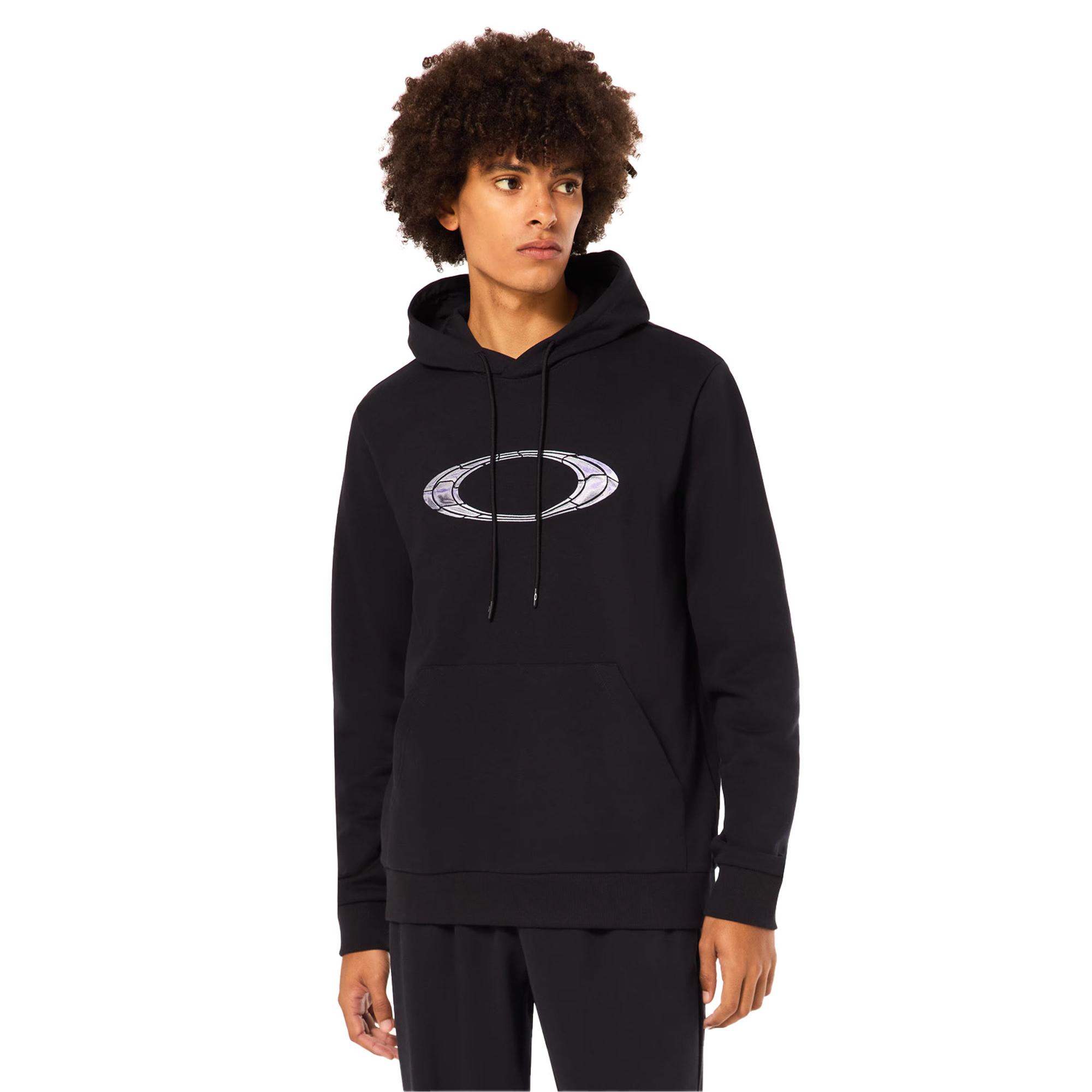 Oakley Mtl Liquid Ellipse Hoodie Erkek Siyah Sweatshirt