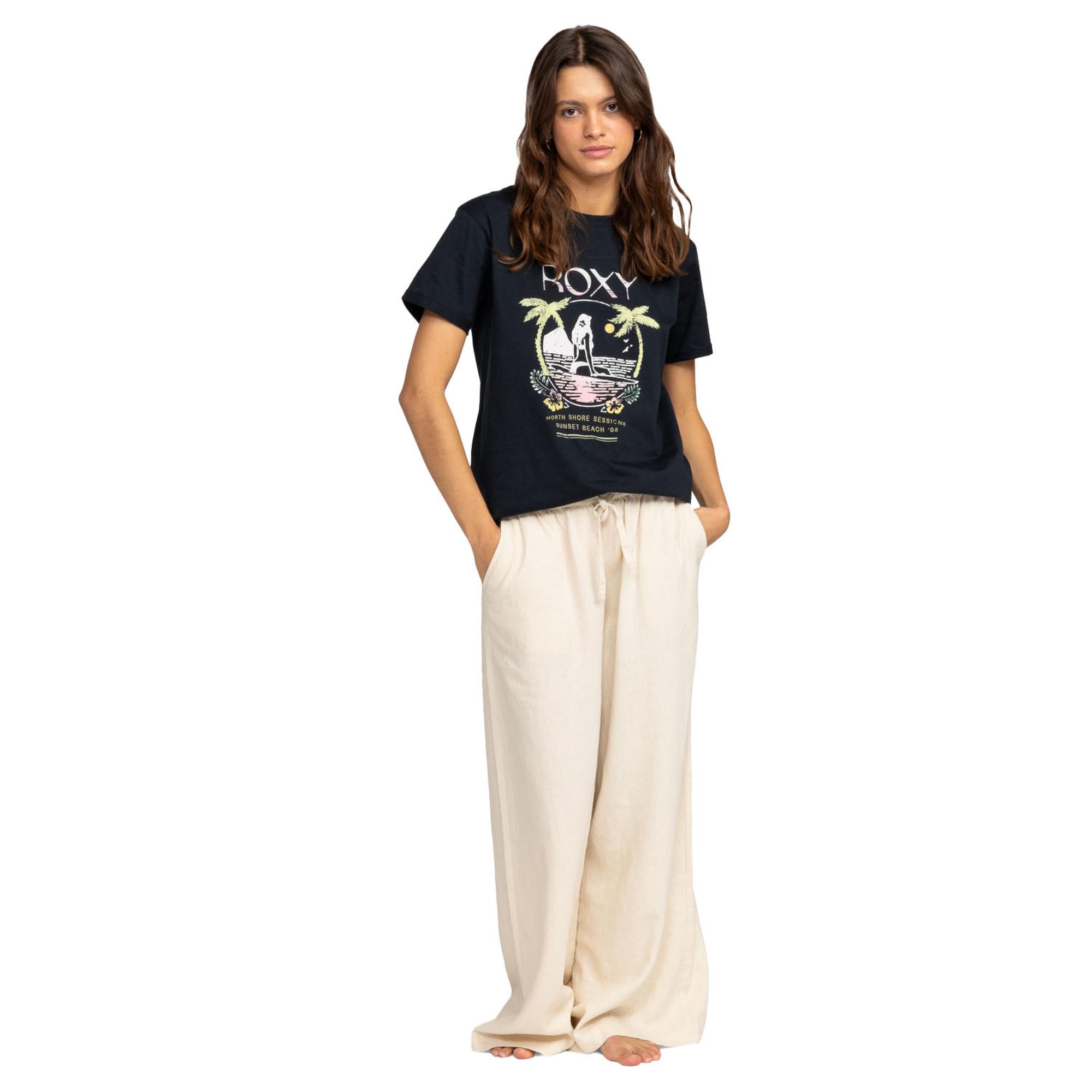 Roxy Summer Fun A Kadın Siyah Tişört