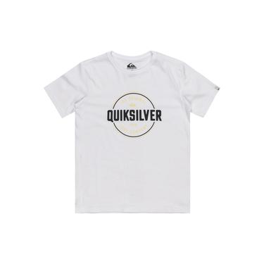  Quiksilver Circle Up Youth Erkek Çocuk Beyaz Tişört