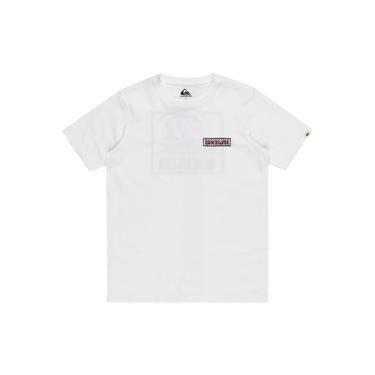  Quiksilver Marooned Youth Erkek Çocuk Beyaz Tişört