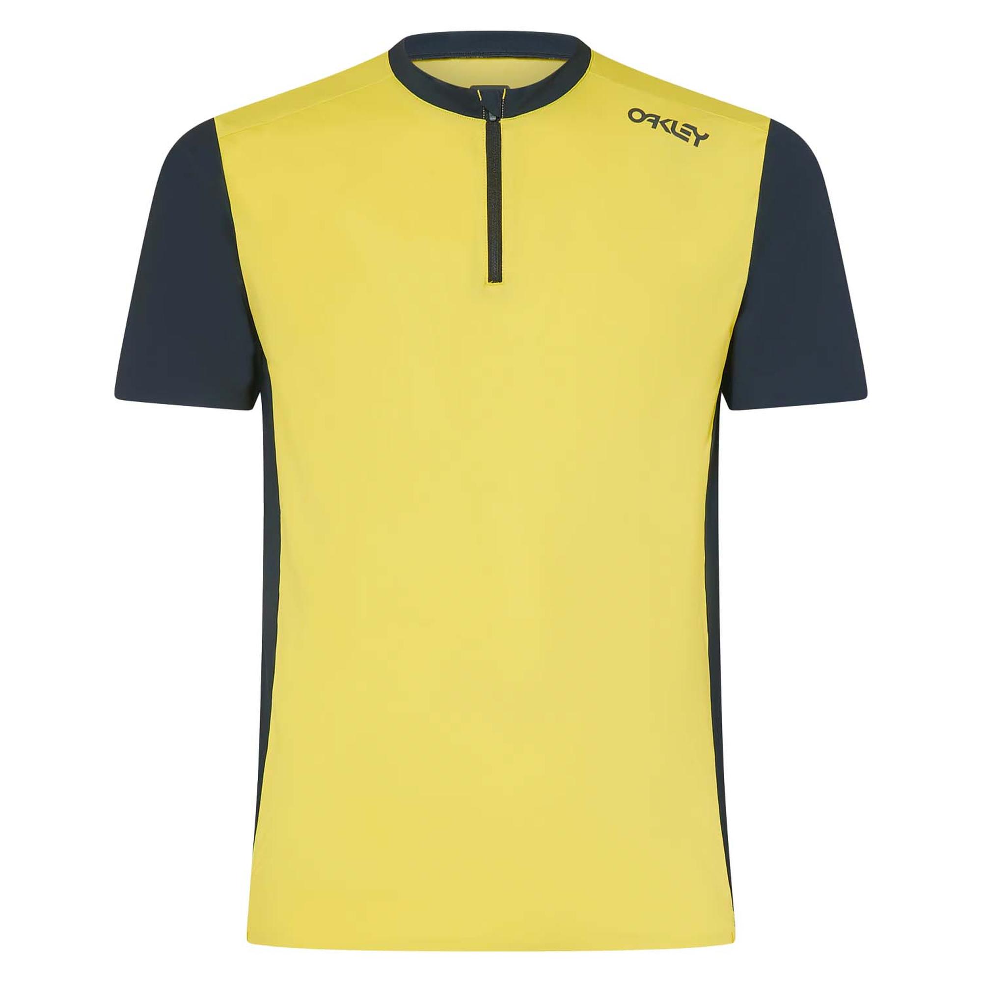 Oakley Point To Point 1/4 Zip Jersey Erkek Sarı Tişört