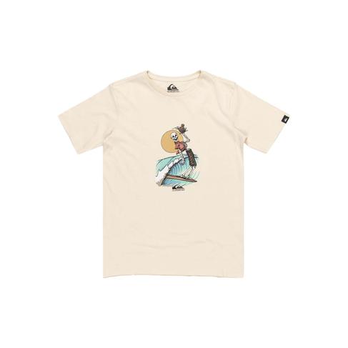  Quiksilver Neverending Surf Youth Erkek Çocuk Bej Tişört