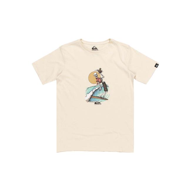  Quiksilver Neverending Surf Youth Erkek Çocuk Bej Tişört