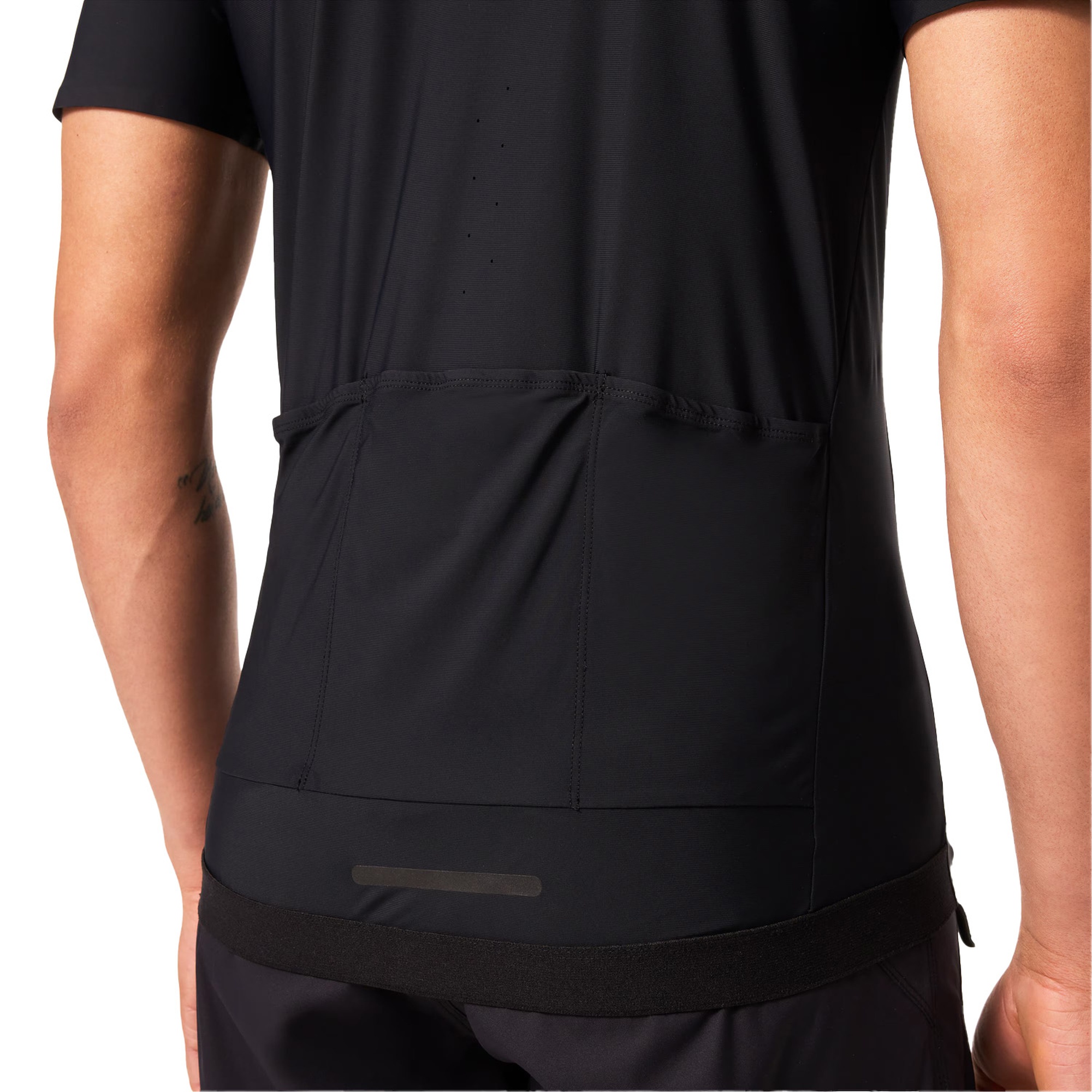 Oakley Point To Point 1/4 Zip Jersey Erkek Siyah Tişört